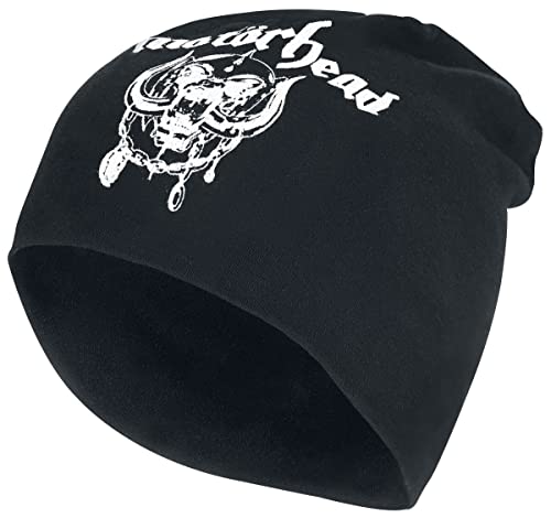 Motörhead England - Jersey Beanie Unisex Mütze schwarz 100% Baumwolle Band-Merch, Bands von Motörhead