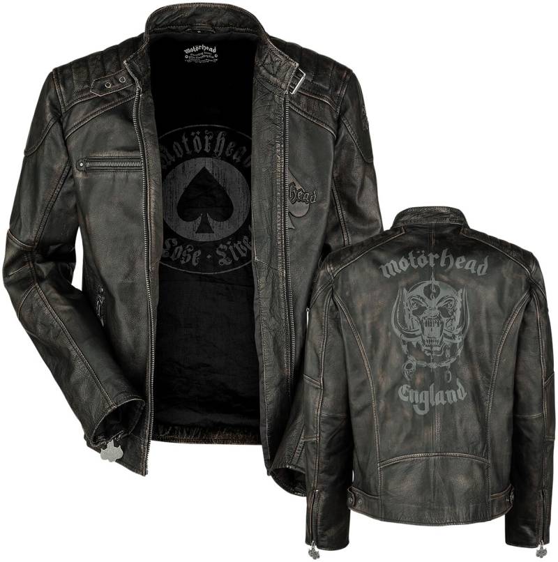 Motörhead England Lederjacke schwarz in 4XL von Motörhead