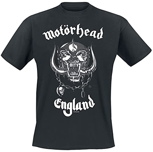Motörhead England Männer T-Shirt schwarz XXL 100% Baumwolle Band-Merch, Bands von Motörhead