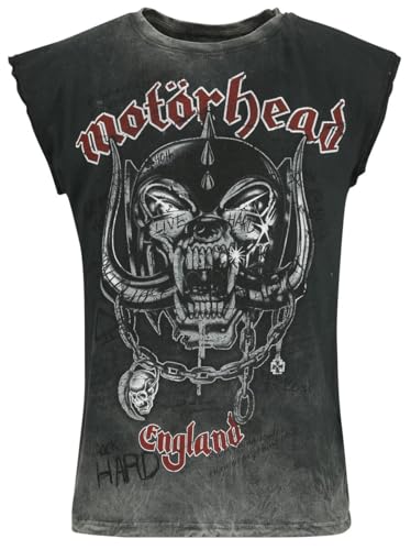 Motörhead England Männer Tank-Top grau 4XL 100% Baumwolle Band-Merch, Bands von Motörhead