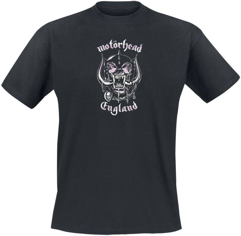 Motörhead England Pink Wash T-Shirt schwarz in XXL von Motörhead