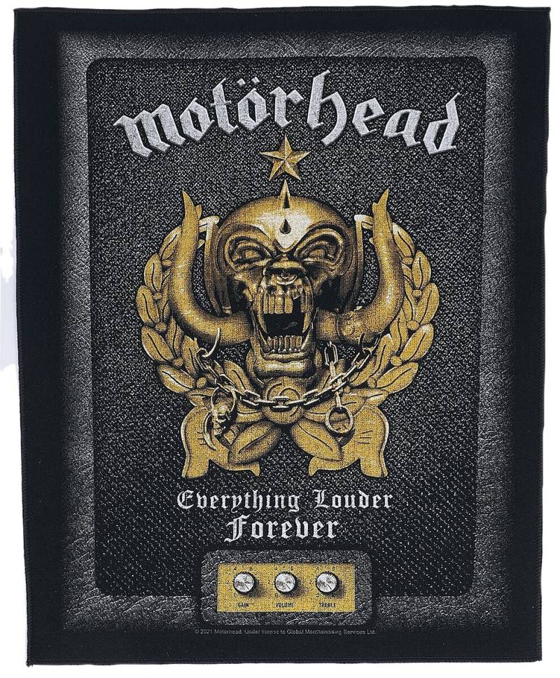 Motörhead Everything Louder Forever Backpatch schwarz goldfarben von Motörhead