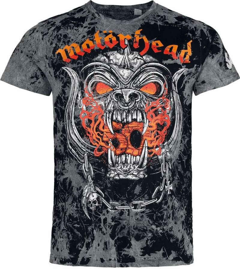 Motörhead Flames Bull T-Shirt dunkelgrau in M von Motörhead