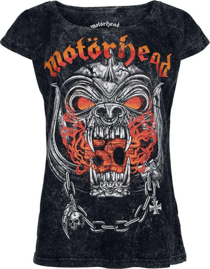 Motörhead Flames Bull T-Shirt schwarz in 3XL von Motörhead