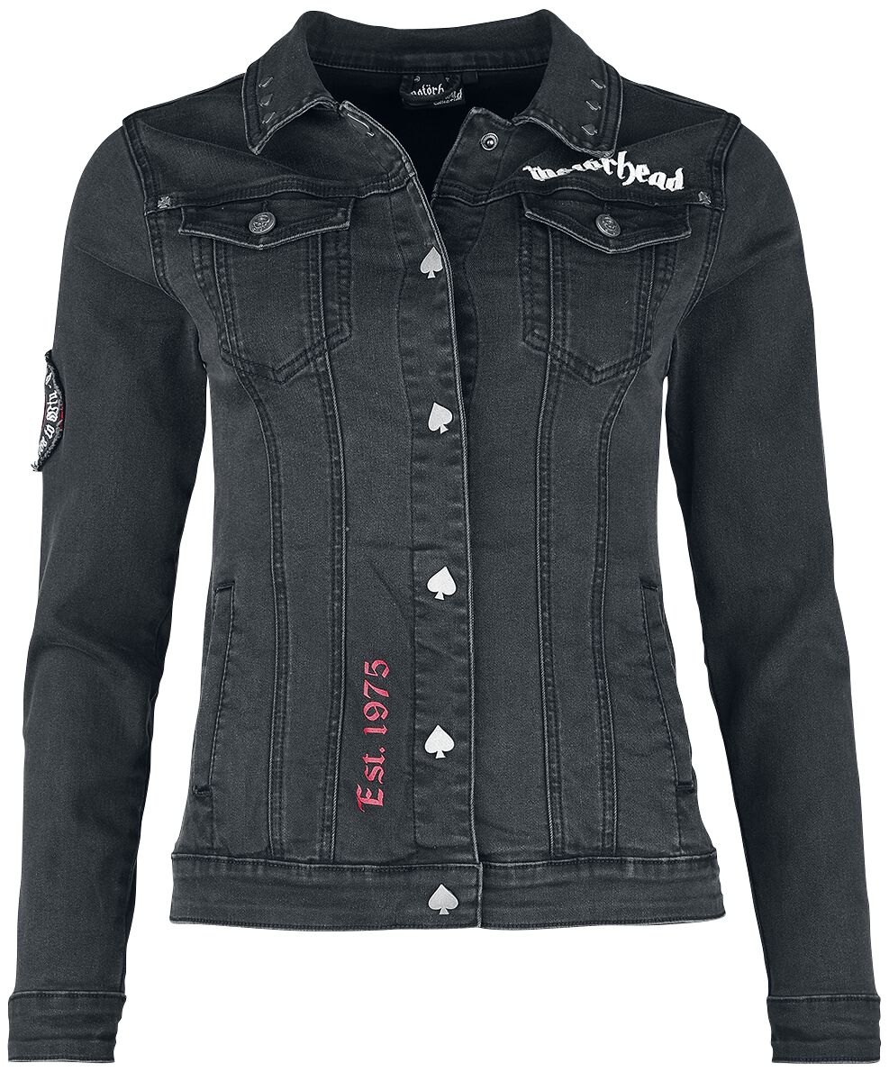 Motörhead Jeansjacke - EMP Signature Collection - M bis L - für Damen - Größe L - schwarz  - EMP exklusives Merchandise! von Motörhead