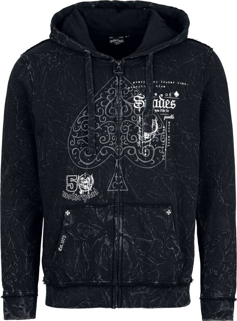Motörhead Kapuzenjacke - EMP Signature Collection - S bis 3XL - für Männer - Größe L - dunkelgrau - EMP exklusives Merchandise! Motörhead Kapuzenjacke - EMP Signature Collection - S bis 3XL - für Männer - Größe L - dunkelgrau - EMP exklusives Merchandise! von Motörhead