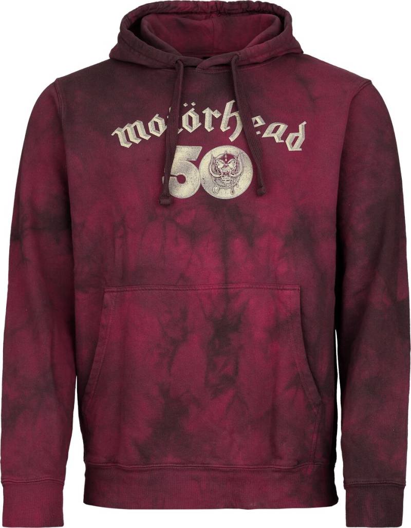Motörhead Kapuzenpullover - Core 50th - S bis XXL - für Männer - Größe S - rot  - EMP exklusives Merchandise! von Motörhead