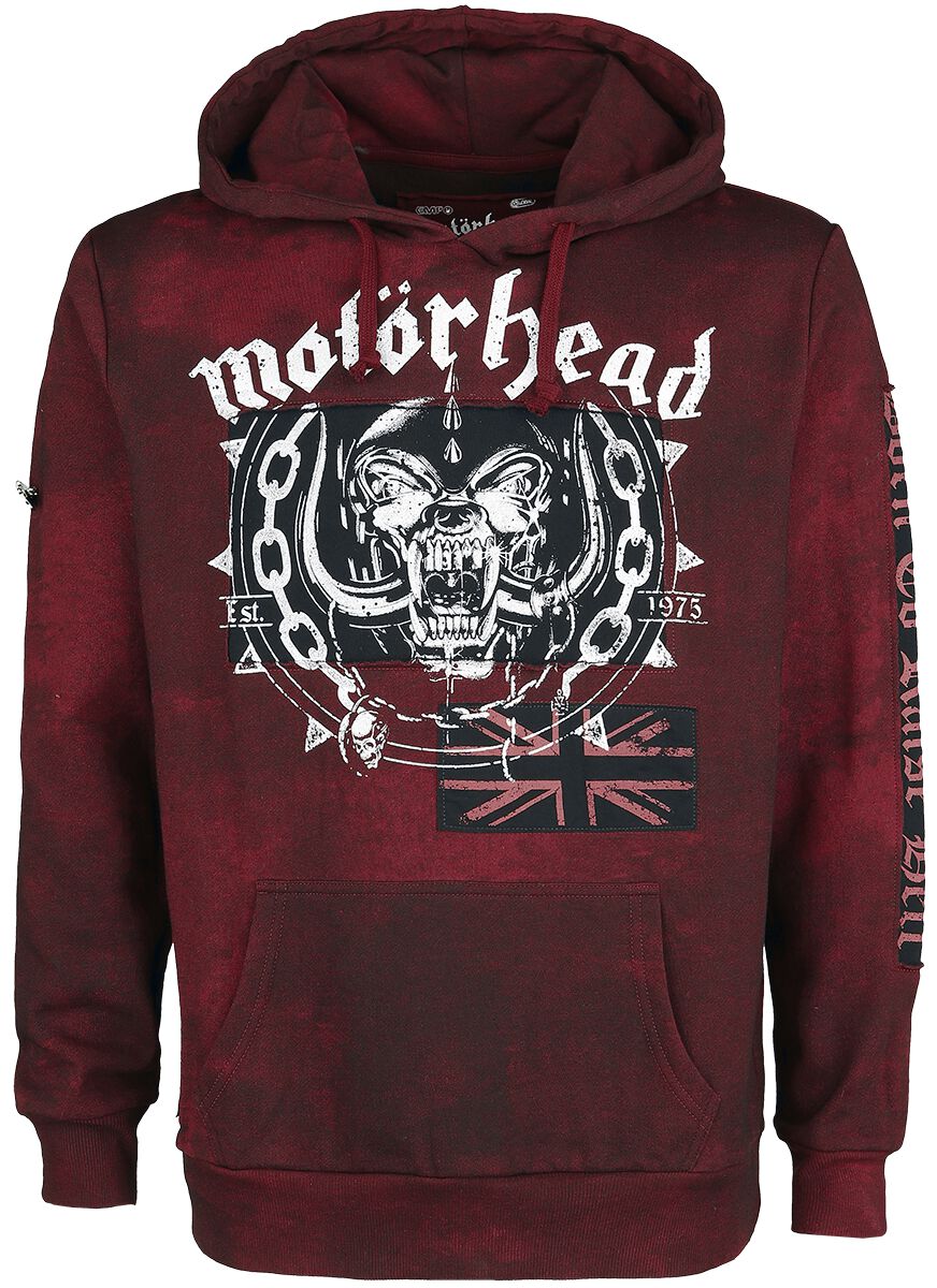 Motörhead Kapuzenpullover - EMP Signature Collection - S bis 4XL - für Männer - Größe L - bordeaux  - EMP exklusives Merchandise! von Motörhead