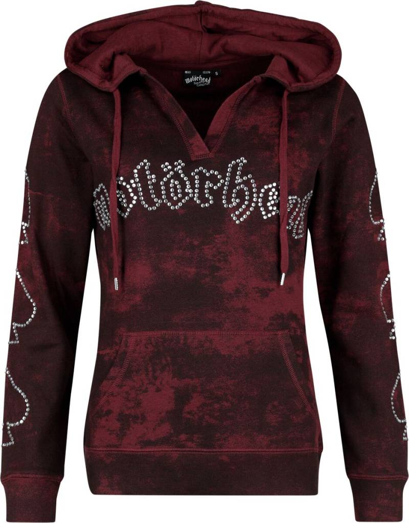 Motörhead Kapuzenpullover - EMP Signature Collection - S bis L - für Damen - Größe L - rot/schwarz  - EMP exklusives Merchandise! von Motörhead