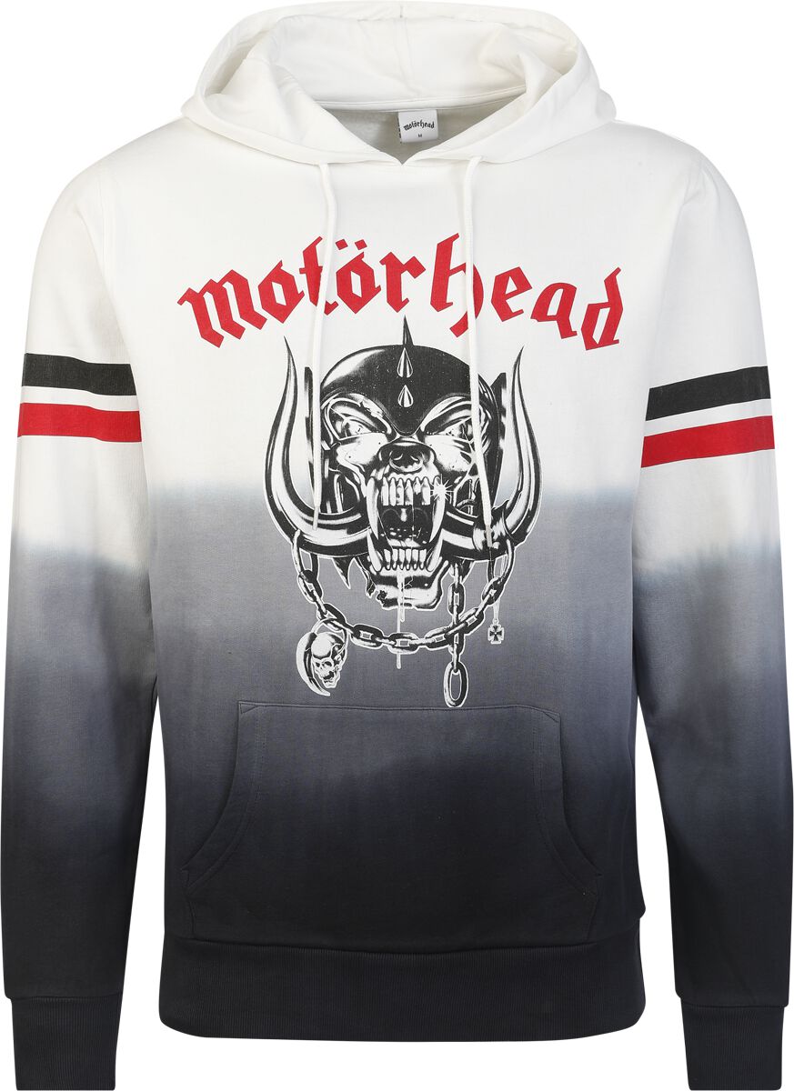 Motörhead Kapuzenpullover - England Dip Dye - S bis XXL - für Männer - Größe L - weiß/schwarz  - EMP exklusives Merchandise! von Motörhead