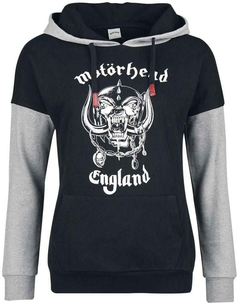 Motörhead Kapuzenpullover - England - XS bis XXL - für Damen - Größe XL - schwarz/grau meliert  - EMP exklusives Merchandise! von Motörhead