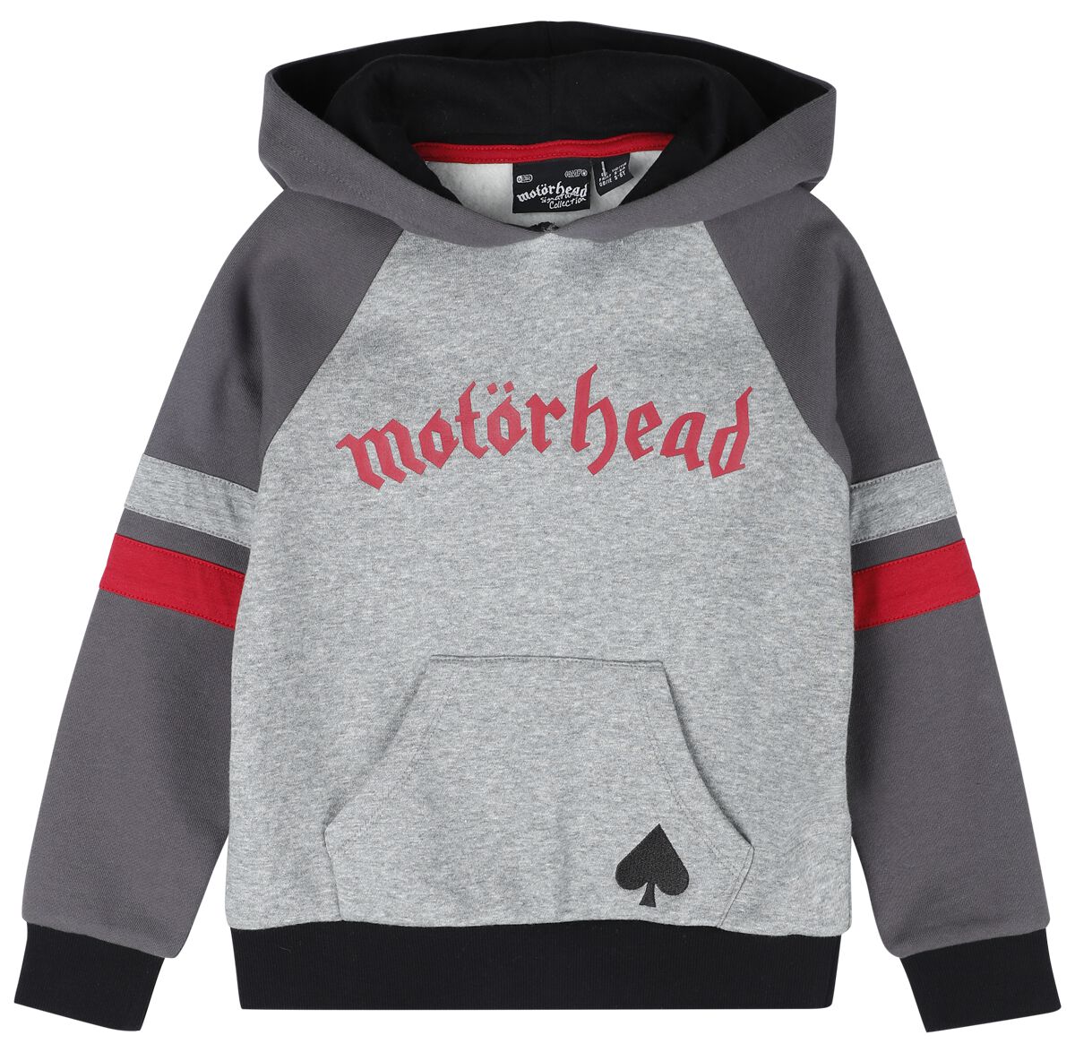 Motörhead Kapuzenpullover für Kinder - Kids - EMP Signature Collection - für Mädchen & Jungen - grau meliert/schwarz  - EMP exklusives Merchandise! von Motörhead