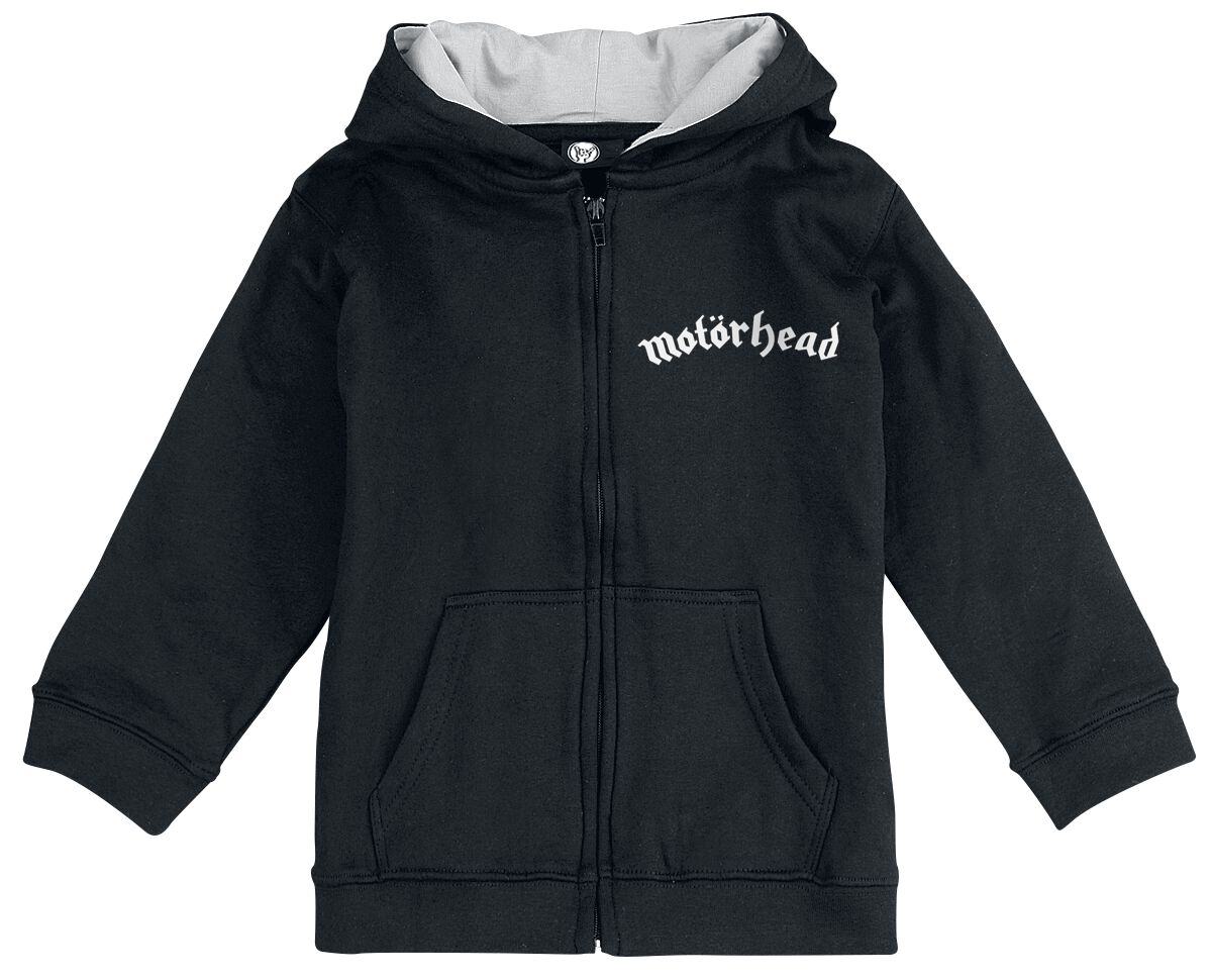 Motörhead Kinder-Kapuzenjacke für Kinder - Metal-Kids - England - für Mädchen & Jungen - schwarz  - Lizenziertes Merchandise! von Motörhead