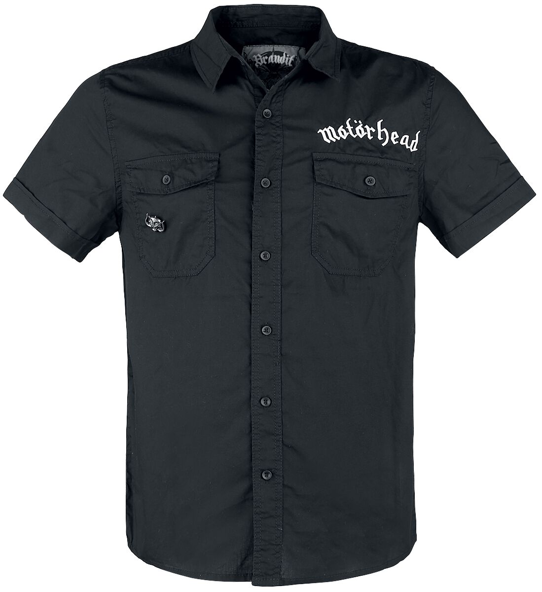 Motörhead Kurzarmhemd - Brandit Bastards - Roadstar Shirt - S bis 5XL - für Männer - Größe 4XL - schwarz  - Lizenziertes Merchandise! von Motörhead