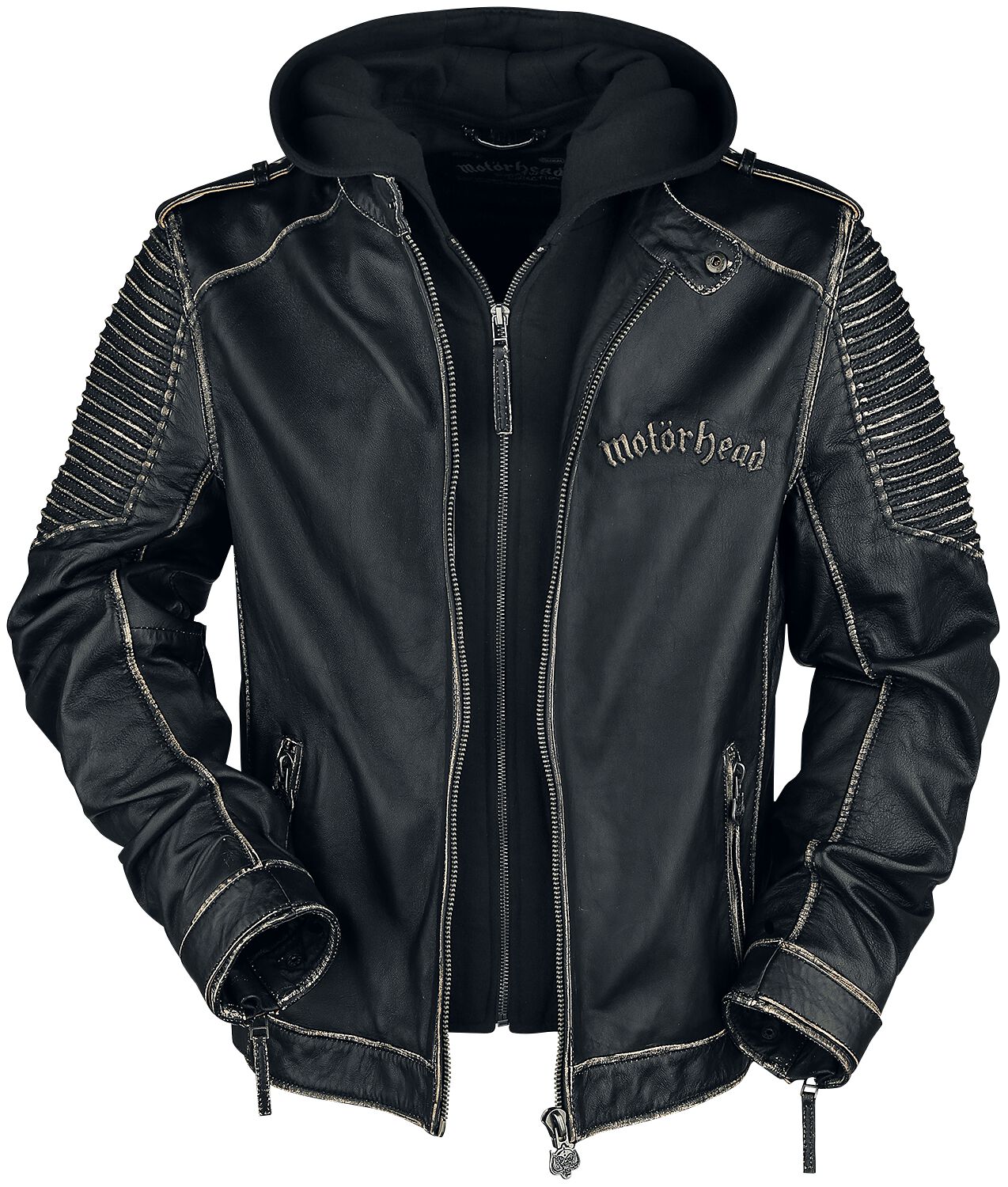 Motörhead Lederjacke - EMP Signature Collection - M bis XXL - für Männer - Größe L - schwarz  - EMP exklusives Merchandise! von Motörhead