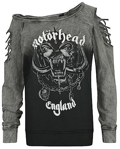 Motörhead Logo England Frauen Sweatshirt grau L 100% Baumwolle Band-Merch, Bands von Motörhead