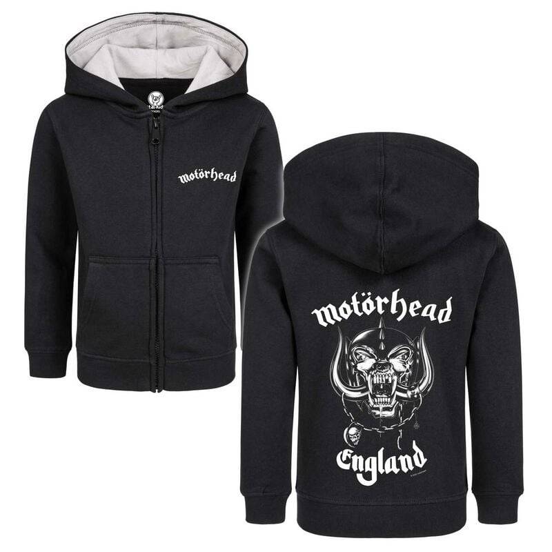Motörhead Metal-Kids - England Kinder-Kapuzenjacke schwarz in 140 von Motörhead