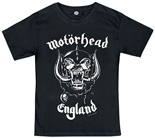 Motörhead Metal-Kids - England Unisex T-Shirt schwarz 152 100% Baumwolle Band-Merch, Bands von Motörhead