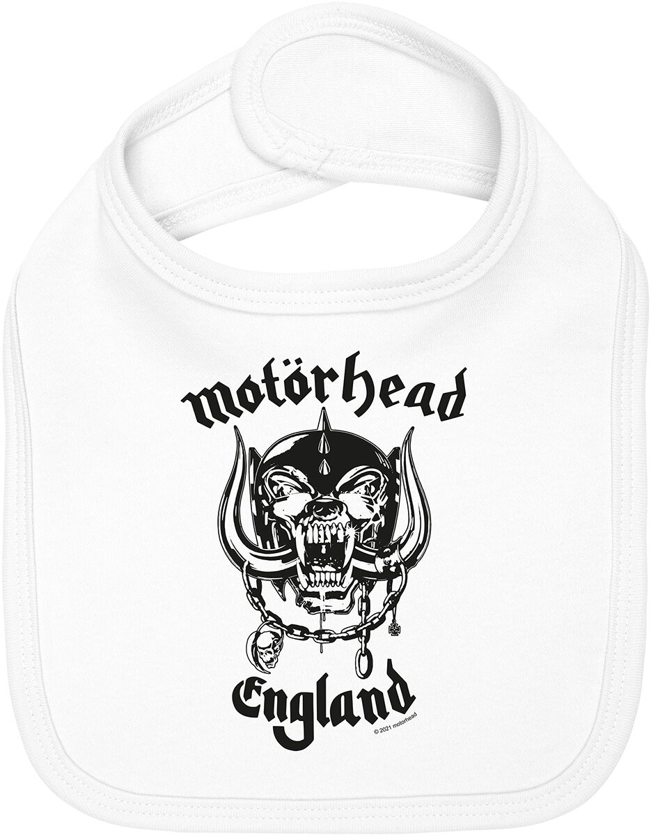 Motörhead Metal-Kids - England: Stencil Lätzchen weiß von Motörhead