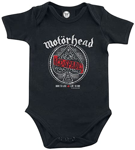 Motörhead Metal-Kids - Red Banner Unisex Body schwarz 68/74 100% Baumwolle Band-Merch, Bands von Motörhead