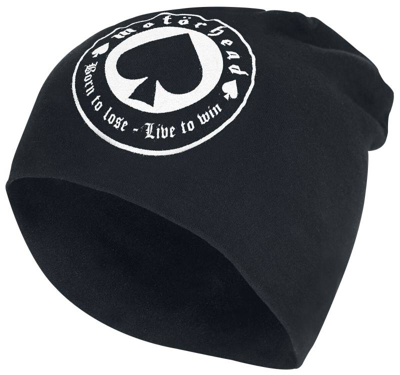 Motörhead Mütze - Born To Lose - Jersey Beanie - schwarz  - Lizenziertes Merchandise! von Motörhead