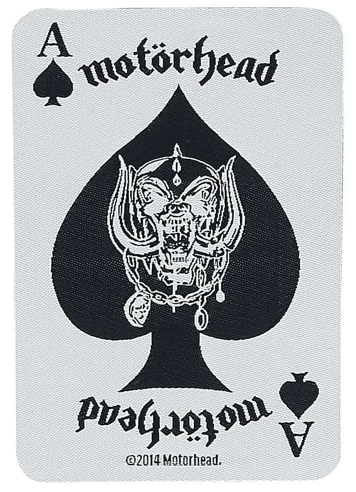 Motörhead Patch - Ace Of Spades Card - weiß/schwarz - Lizenziertes Merchandise! Motörhead Patch - Ace Of Spades Card - weiß/schwarz - Lizenziertes Merchandise! von Motörhead