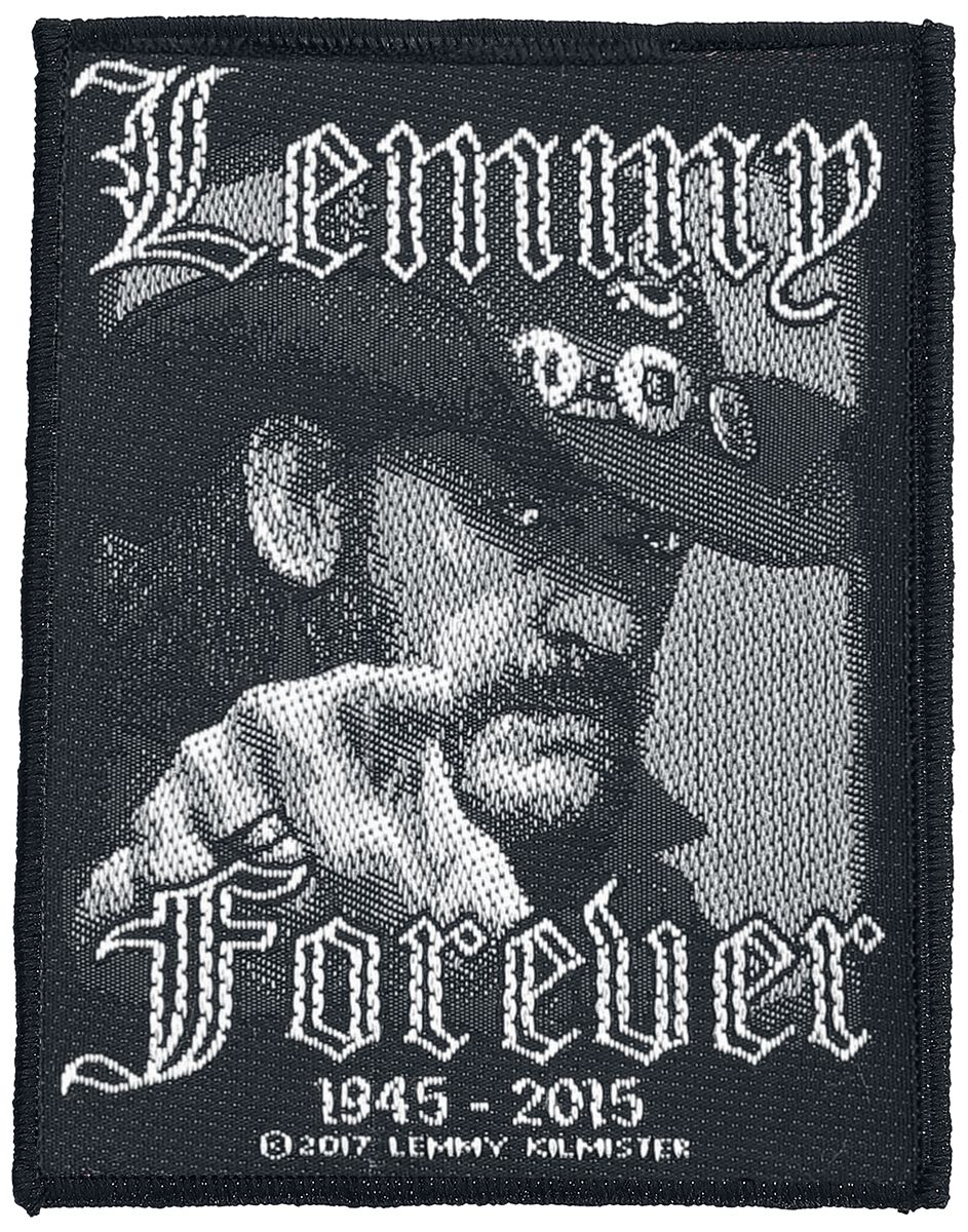 Motörhead Patch - Lemmy Kilmister - Forever - schwarz/weiß  - Lizenziertes Merchandise! von Motörhead