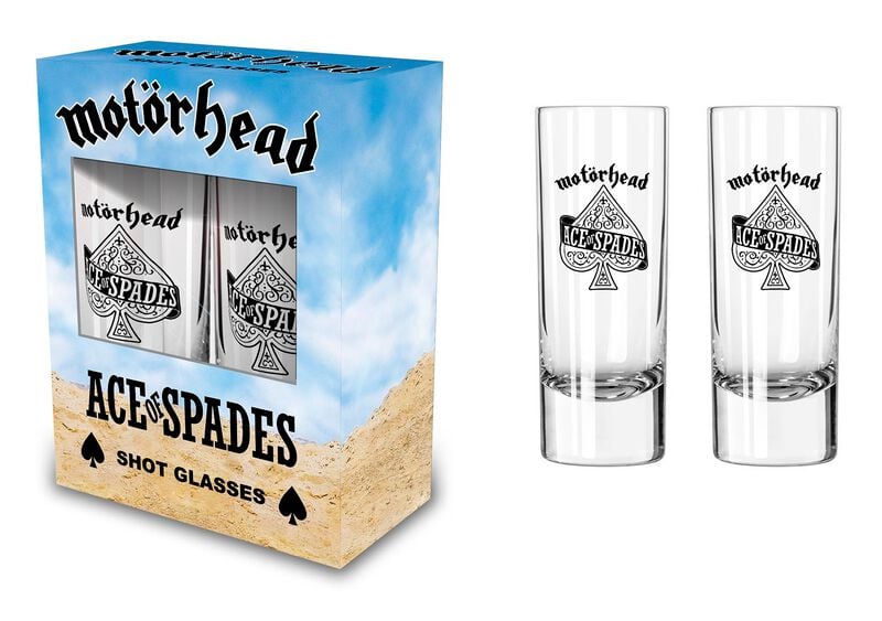 Motörhead Schnapsglas-Set - Ace Of Spades - klar  - Lizenziertes Merchandise! von Motörhead