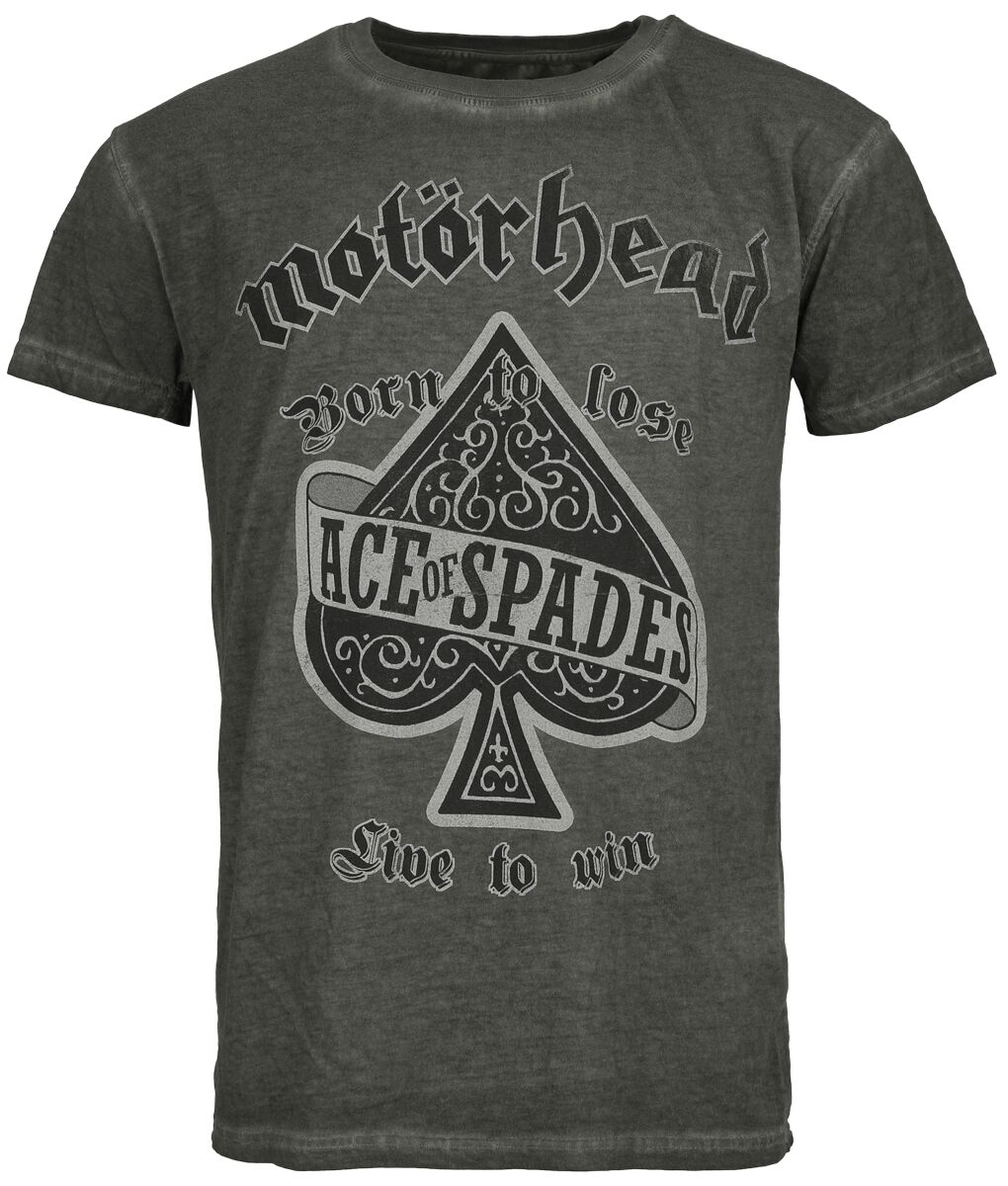 Motörhead T-Shirt - Ace Of Spades - S bis 4XL - für Männer - Größe XL - anthrazit  - Lizenziertes Merchandise! von Motörhead