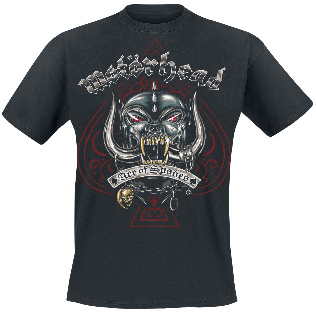 Motörhead T-Shirt - Ace Of Spades Tattoo - M bis XXL - für Männer - Größe M - schwarz  - EMP exklusives Merchandise! von Motörhead