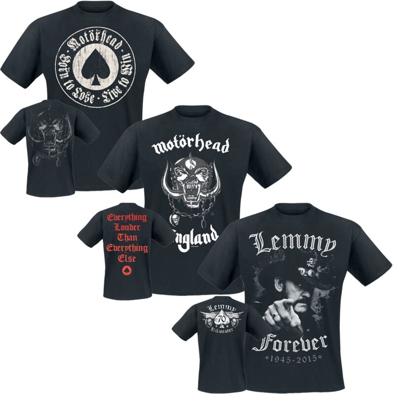Motörhead T-Shirt Bundle T-Shirt schwarz in 3XL von Motörhead