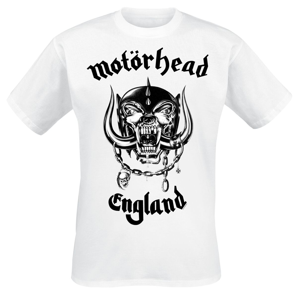 Motörhead T-Shirt - England - S bis XXL - für Männer - Größe S - weiß  - Lizenziertes Merchandise! von Motörhead