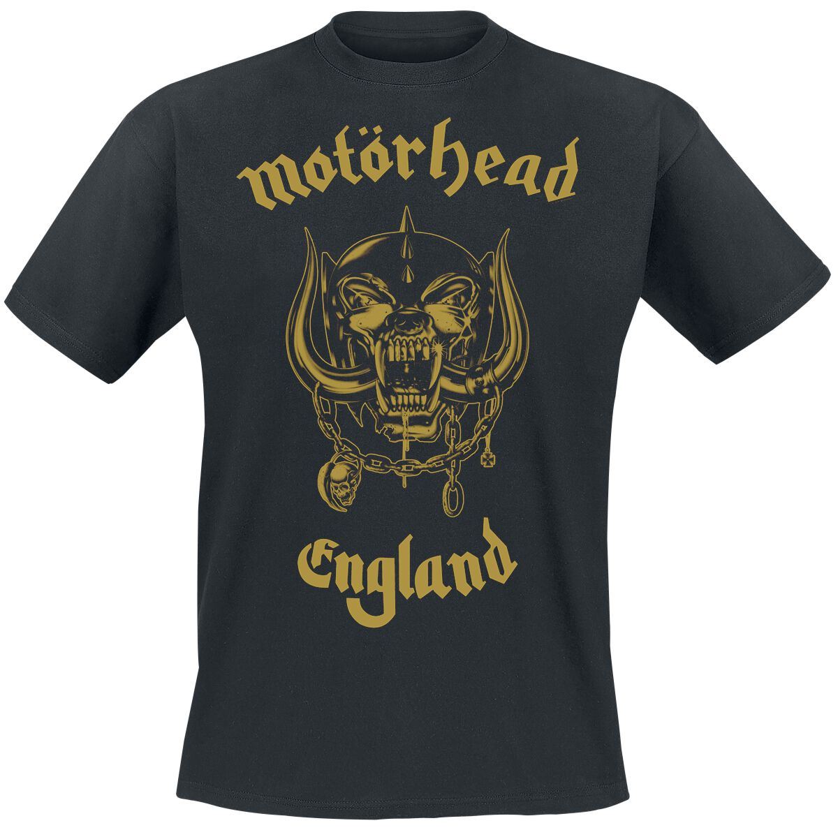 Motörhead T-Shirt - Golden England - Everything Louder Than Everything Else - S bis 4XL - für Männer - Größe 3XL - schwarz - Lizenziertes Motörhead T-Shirt - Golden England - Everything Louder Than Everything Else - S bis 4XL - für Männer - Größe 3XL - schwarz - Lizenziertes von Motörhead