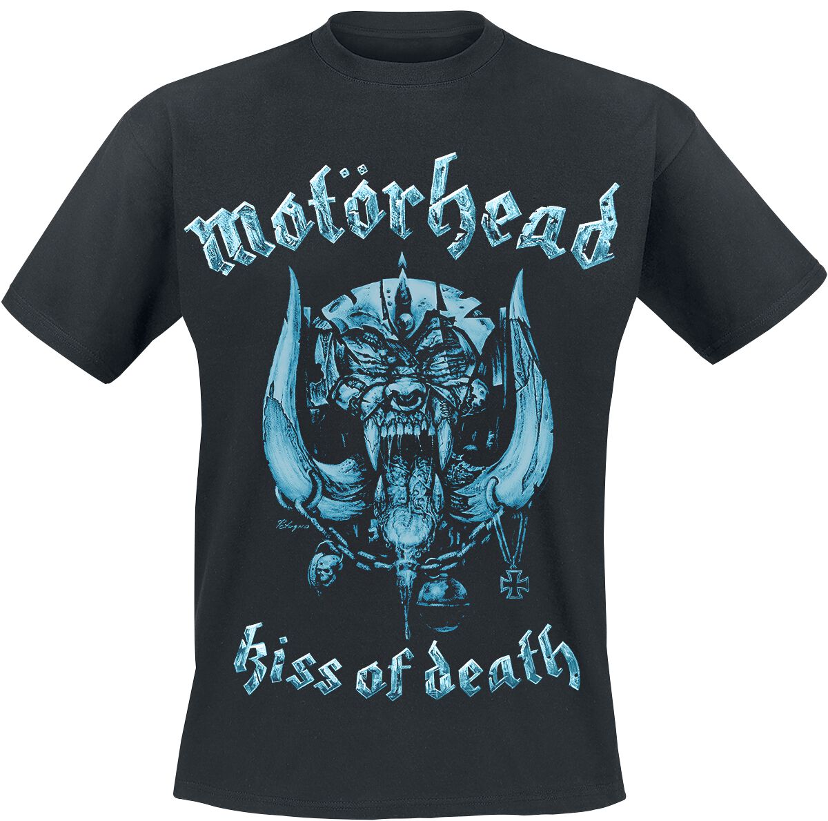 Motörhead T-Shirt - Kiss Of Death Warpig Cut Out - S bis XXL - für Männer - Größe S - schwarz  - Lizenziertes Merchandise! von Motörhead