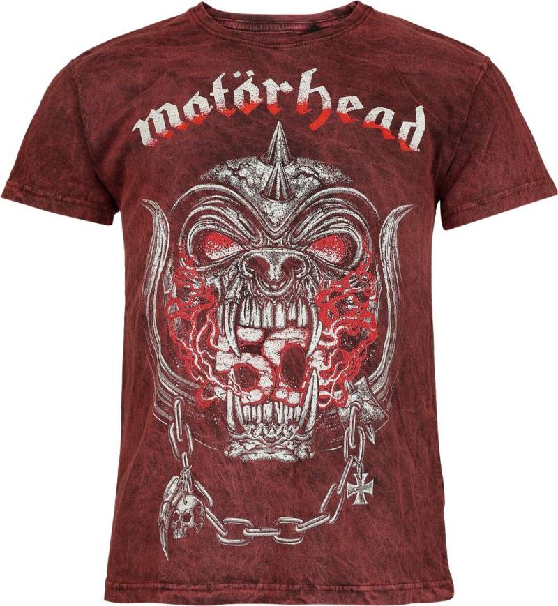 Motörhead T-Shirt - Warpig Flames - S bis 4XL - für Männer - Größe 4XL - dunkelrot  - EMP exklusives Merchandise! von Motörhead