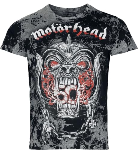 Motörhead Warpig Flames Männer T-Shirt dunkelgrau 3XL 100% Baumwolle Band-Merch, Bands von Motörhead
