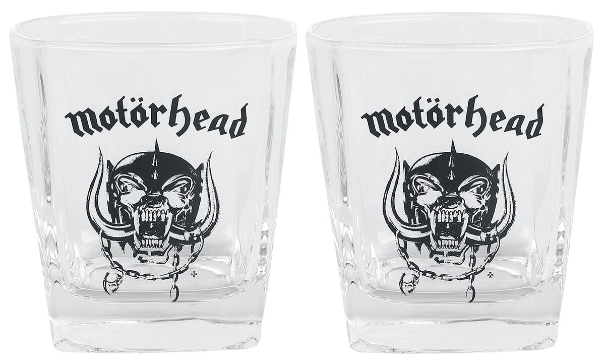 Motörhead Whiskey Glas-Set Whiskyglas klar von Motörhead