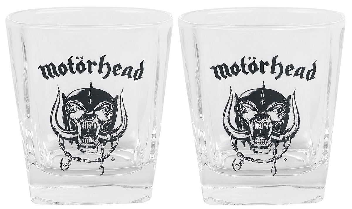 Motörhead Whiskyglas - Whiskey Glas-Set - klar  - Lizenziertes Merchandise! von Motörhead