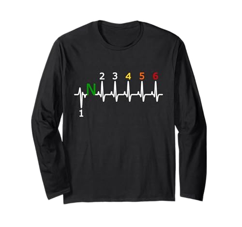 Motorrad Schaltung 1 Down 5 UP 1N23456 Speed Biker Herren Langarmshirt Motorrad Schaltung 1 Down 5 UP 1N23456 Speed Biker Herren Langarmshirt von Motor Rider Motorcycle Shift Apparel