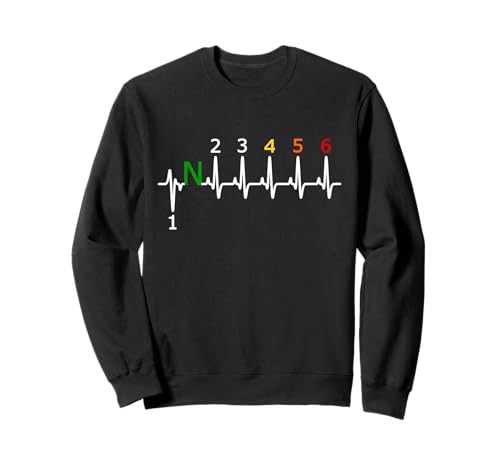 Motorrad Schaltung 1 Down 5 UP 1N23456 Speed Biker Herren Sweatshirt Motorrad Schaltung 1 Down 5 UP 1N23456 Speed Biker Herren Sweatshirt von Motor Rider Motorcycle Shift Apparel
