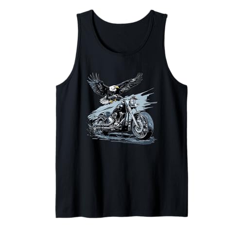 USA Adler mit Motorrad für Jungen und Mädchen Tank Top von Motorbike Eagle Outfit