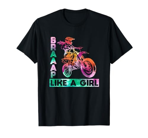 Braap Like A Girl Lustiges Motorrad Mädchen Motocross Dirt Bike T-Shirt Braap Like A Girl Lustiges Motorrad Mädchen Motocross Dirt Bike T-Shirt von Motorcycle Accessories Motocross Gear Enduro