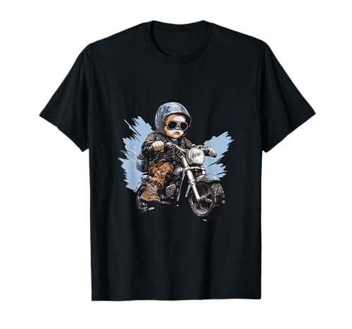 Baby Reiten Motorrad Biker Symbol T-Shirt von Motorcycle Biker Fashion Inc