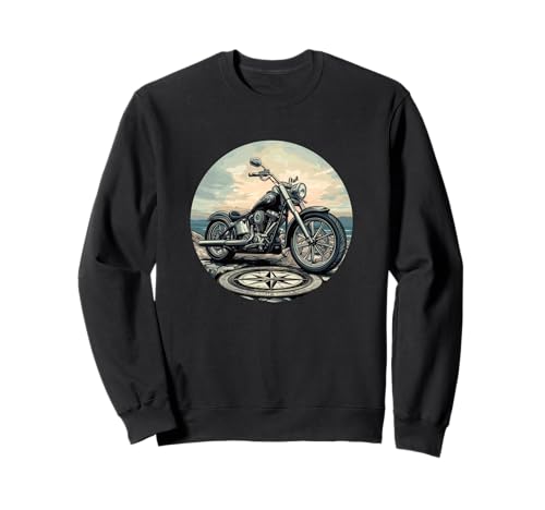Hübsches Motorrad-Kompass-Kostüm für Erwachsene und Kinder Sweatshirt Hübsches Motorrad-Kompass-Kostüm für Erwachsene und Kinder Sweatshirt von Motorcycle Compass Outfit