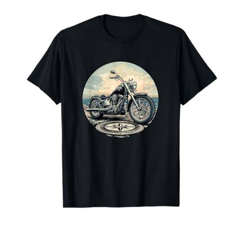 Hübsches Motorrad-Kompass-Kostüm für Erwachsene und Kinder T-Shirt von Motorcycle Compass Outfit
