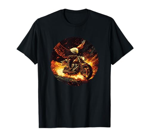 Feuermotorrad mit schönem Adler Kostüm für Erwachsene und Kinder T-Shirt Feuermotorrad mit schönem Adler Kostüm für Erwachsene und Kinder T-Shirt von Motorcycle Eagle Outfit