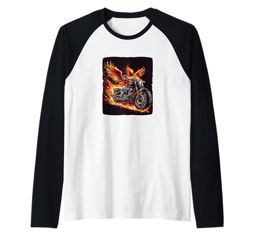 Tolles brennendes Motorrad für Jungen und Mädchen Raglan Tolles brennendes Motorrad für Jungen und Mädchen Raglan von Motorcycle Flames Outfit