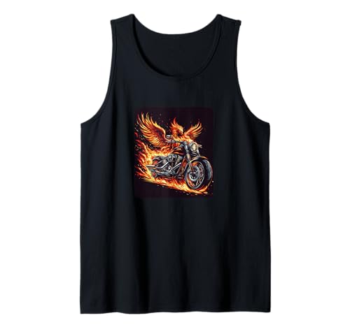 Tolles brennendes Motorrad für Jungen und Mädchen Tank Top Tolles brennendes Motorrad für Jungen und Mädchen Tank Top von Motorcycle Flames Outfit