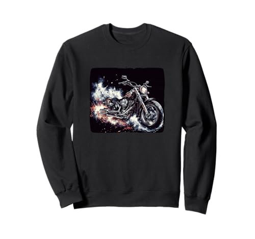 Rauch- und Motorrad-Kostüm für Erwachsene und Kinder Sweatshirt von Motorcycle Graphic