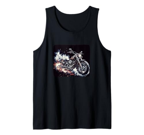 Rauch- und Motorrad-Kostüm für Erwachsene und Kinder Tank Top von Motorcycle Graphic